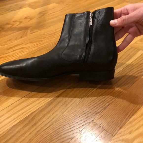 Cole Haan Men’s 10.5 leather Quarter Boot w zip main image 6